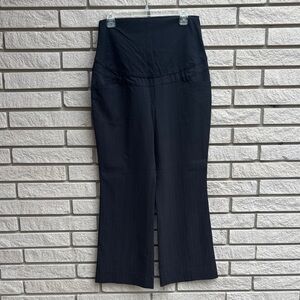 Thyme Maternity Classic Black Pinstripe Dress Pants Size Large